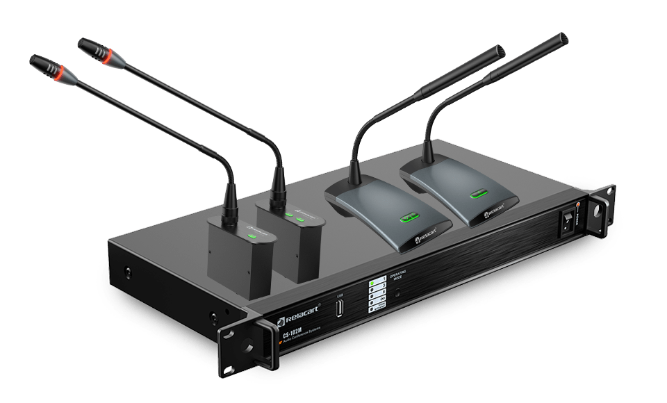 Sistema de discusión de conferencia de audio por cable