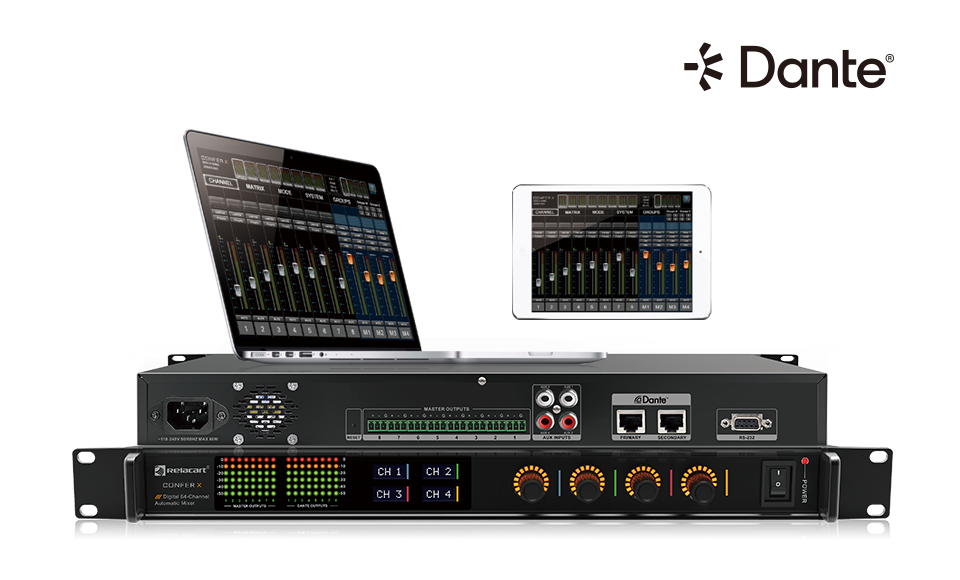 Mezclador automático digital de 64 canales