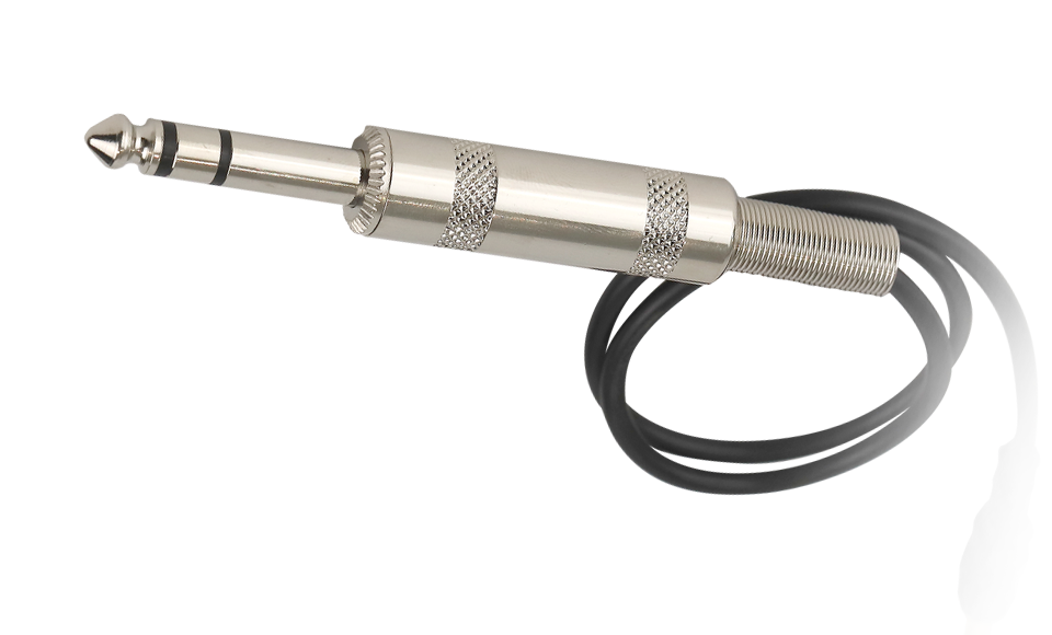 Cable de conversión de conector telefónico estéreo TRS-6,35 mm