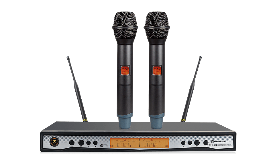 Sistema de micrófono inalámbrico de diversidad de doble canal