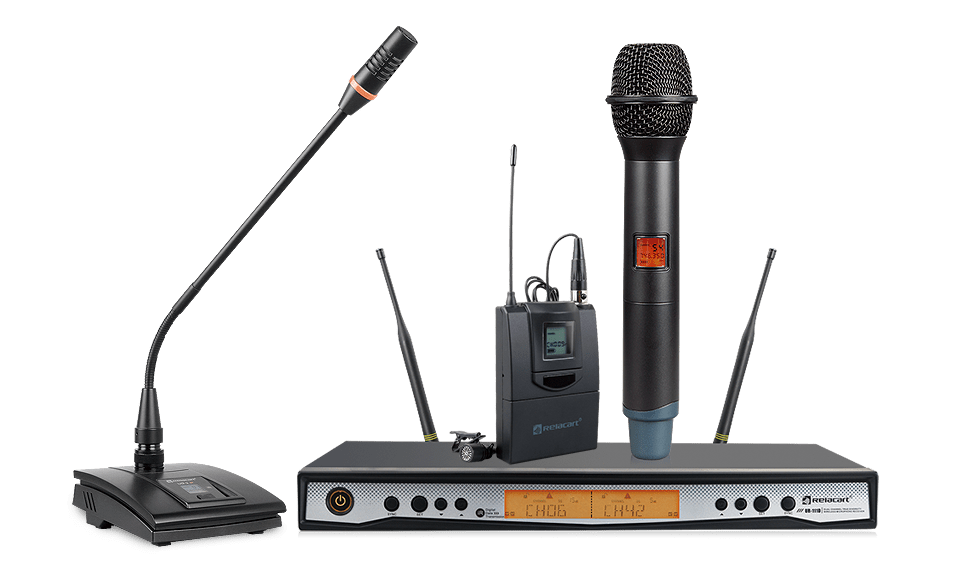 Sistema de micrófono inalámbrico de diversidad de doble canal