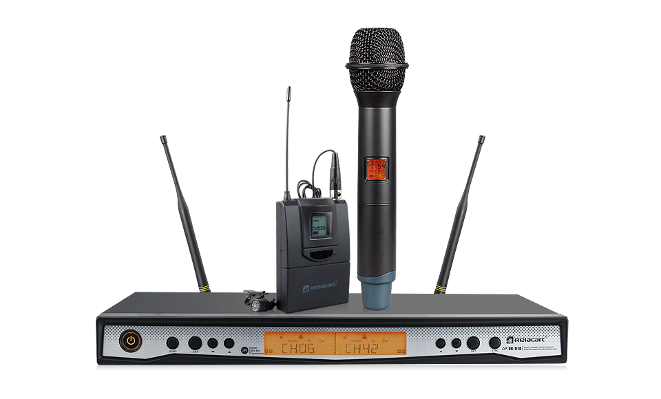 Sistema de micrófono inalámbrico de diversidad de doble canal