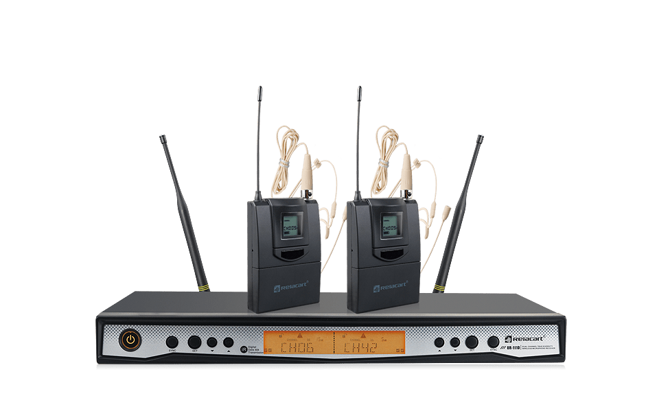 Sistema de micrófono inalámbrico de diversidad de doble canal