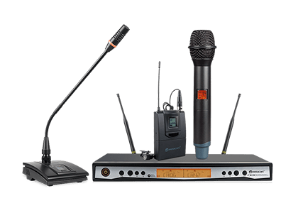 Sistema de micrófono inalámbrico de diversidad de doble canal