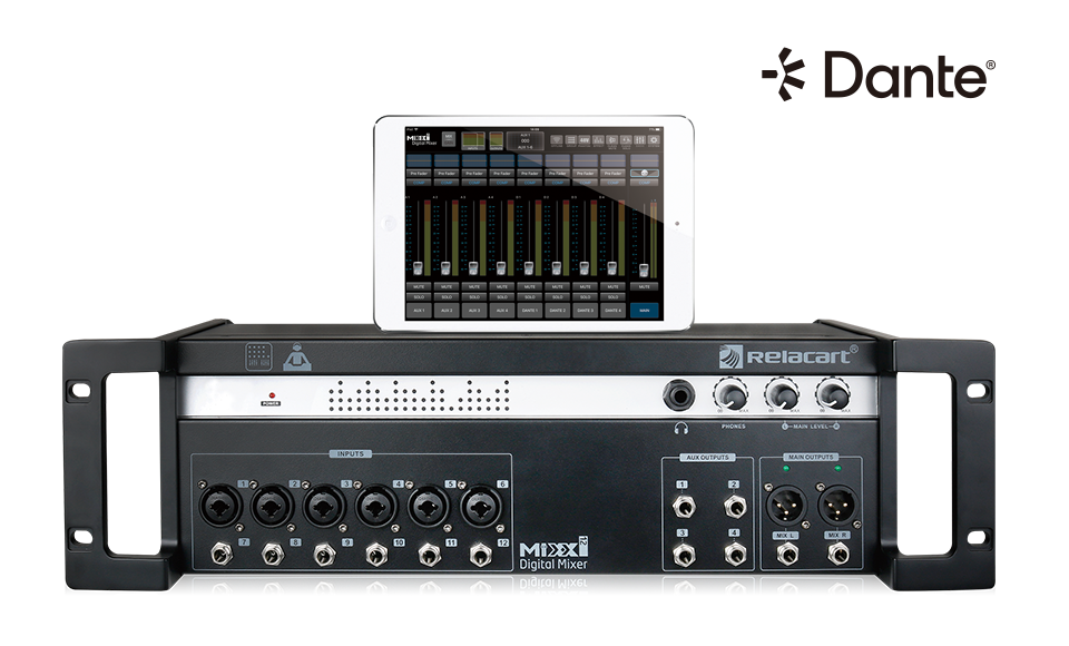 Mezclador digital con interfaz Dante