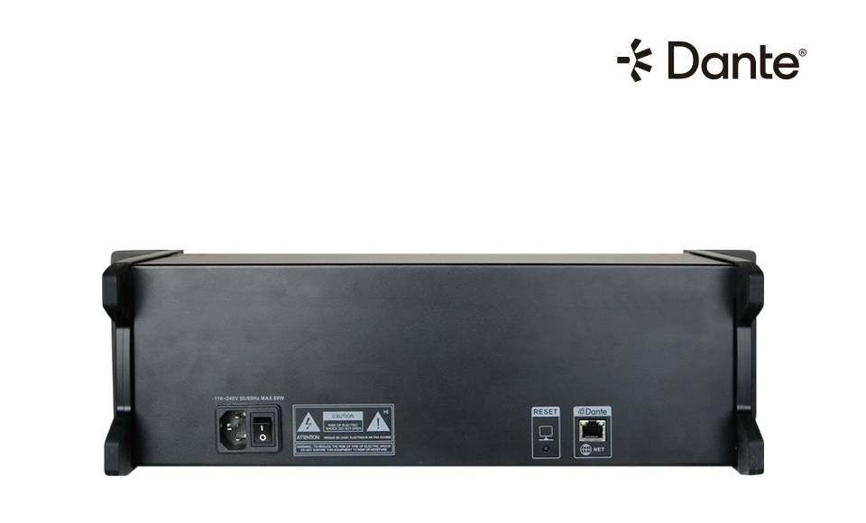 Mezclador digital con interfaz Dante