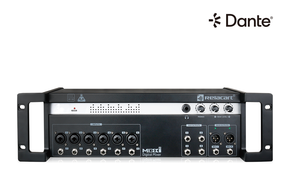 Mezclador digital con interfaz Dante