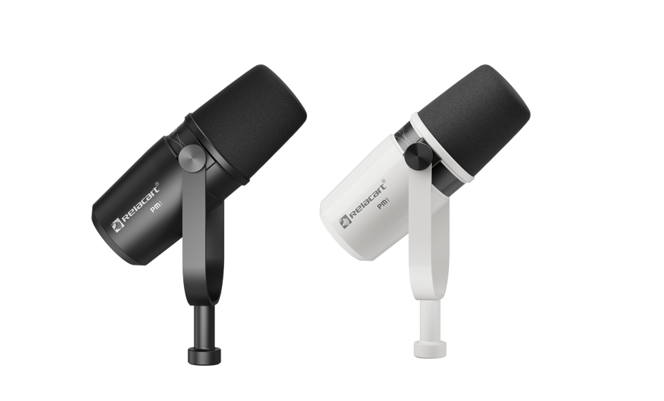 Micrófono cardioide dinámico para podcasting