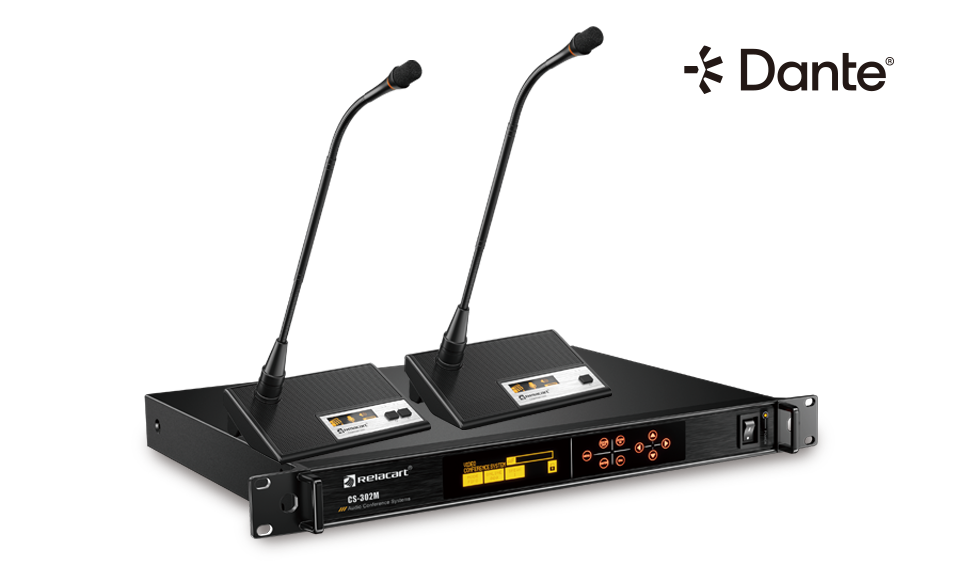 Sistema de debate en conferencia con interfaz de red Dante