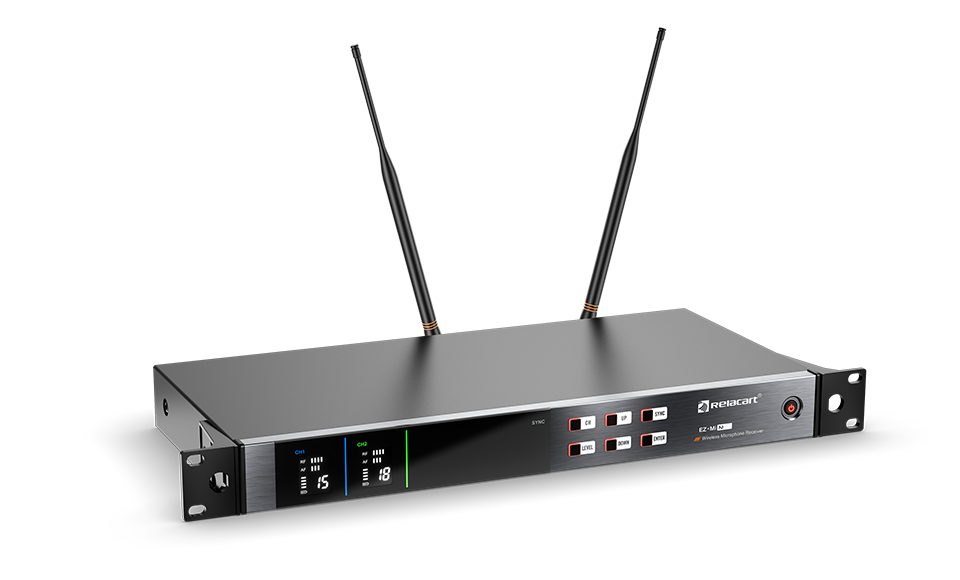 Receptor de micrófono inalámbrico True Diversity de doble canal