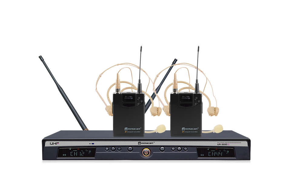 Sistema de micrófono inalámbrico True Diversity de doble canal