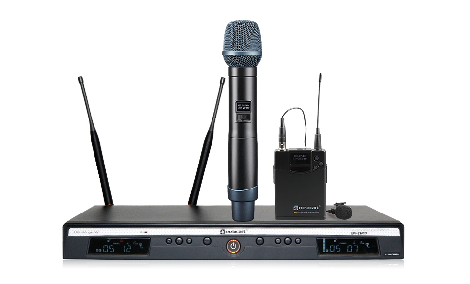 Sistema de micrófono inalámbrico de doble canal