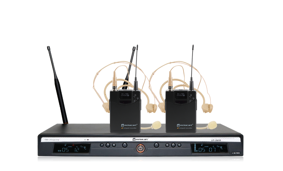 Sistema de micrófono inalámbrico de doble canal