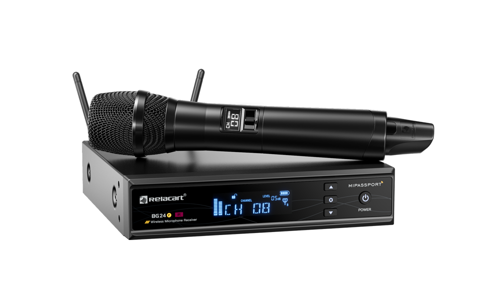 Sistema de micrófono inalámbrico Tri-Diversity de un solo canal 2.4G