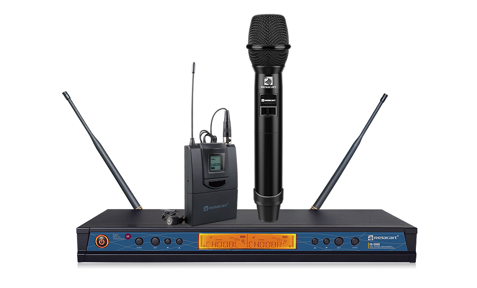 Sistema de micrófono inalámbrico de doble canal