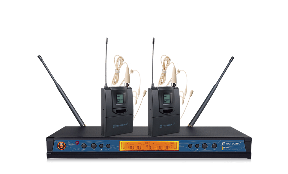 Sistema de micrófono inalámbrico de doble canal
