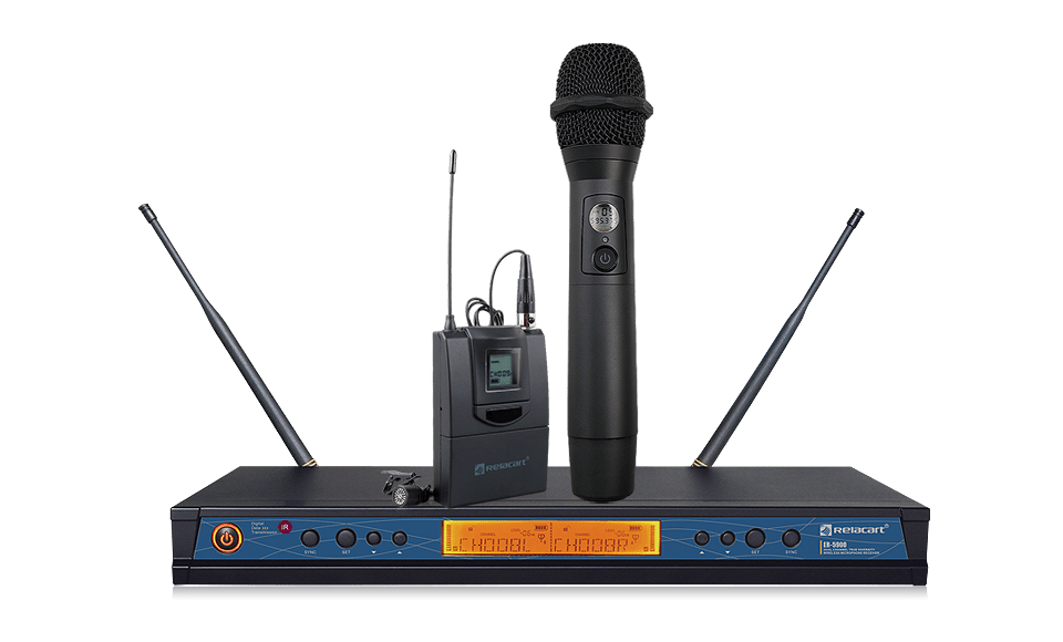 Sistema de micrófono inalámbrico de doble canal