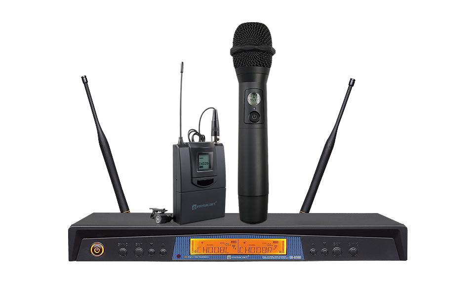 Sistema de micrófono inalámbrico de doble canal