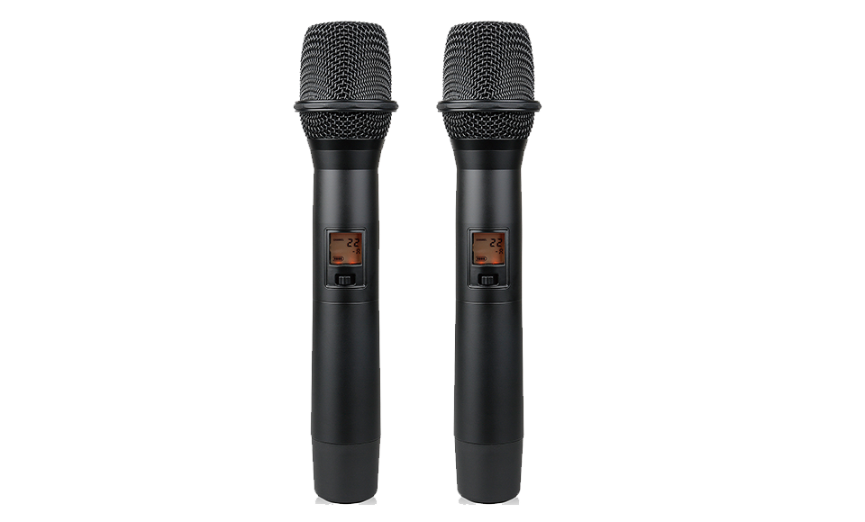 Sistema de micrófono inalámbrico UHF de doble canal