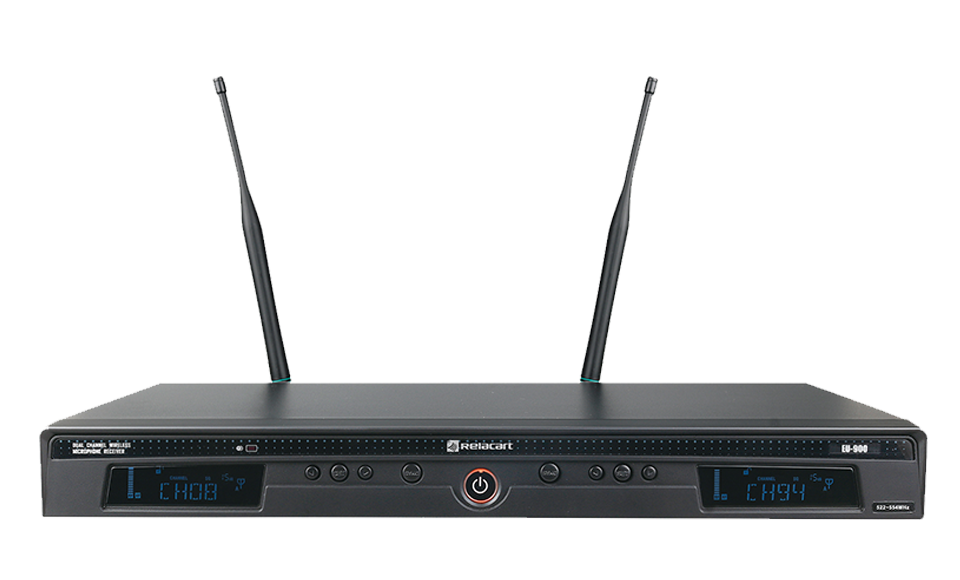Sistema de micrófono inalámbrico UHF de doble canal