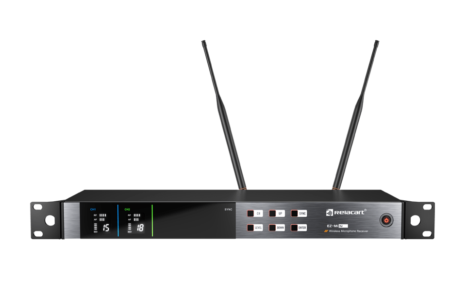 Receptor de micrófono inalámbrico True Diversity de doble canal