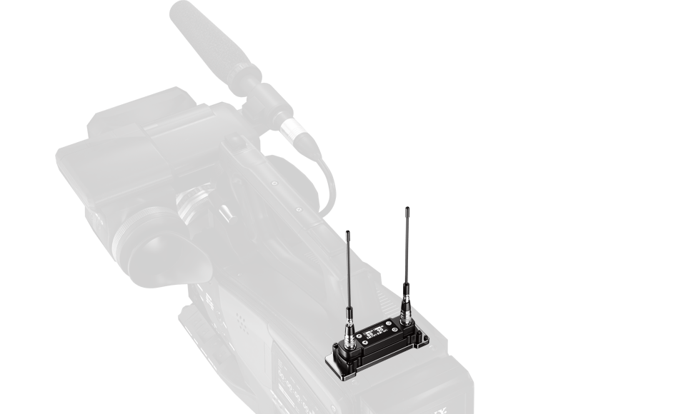 Receptor de micrófono inalámbrico ENG de doble canal