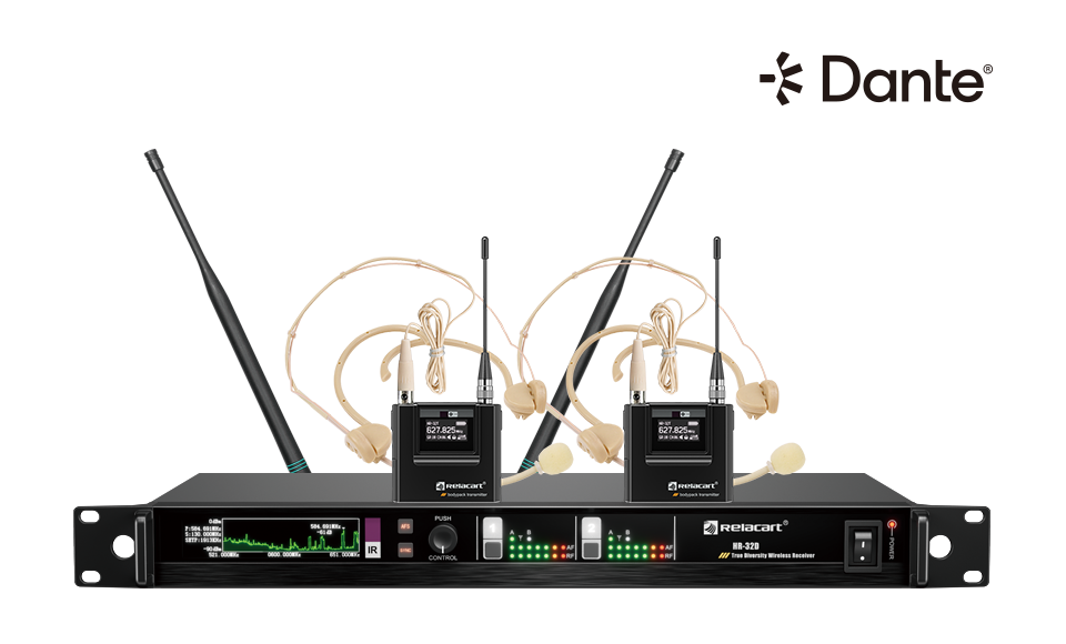 Sistema de micrófono inalámbrico True Diversity de doble canal