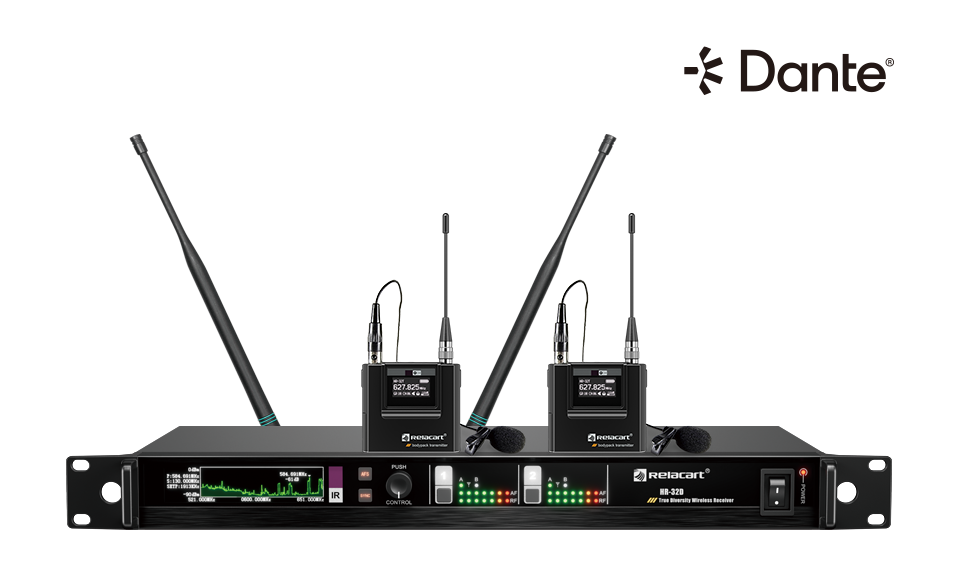 Sistema de micrófono inalámbrico True Diversity de doble canal