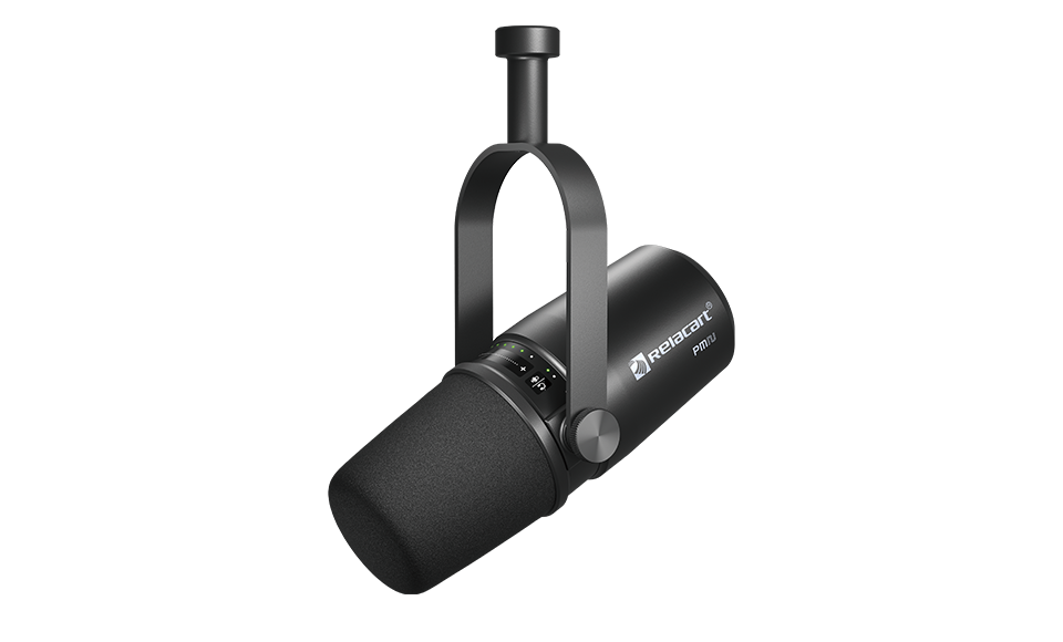 Micrófono cardioide dinámico para podcasting