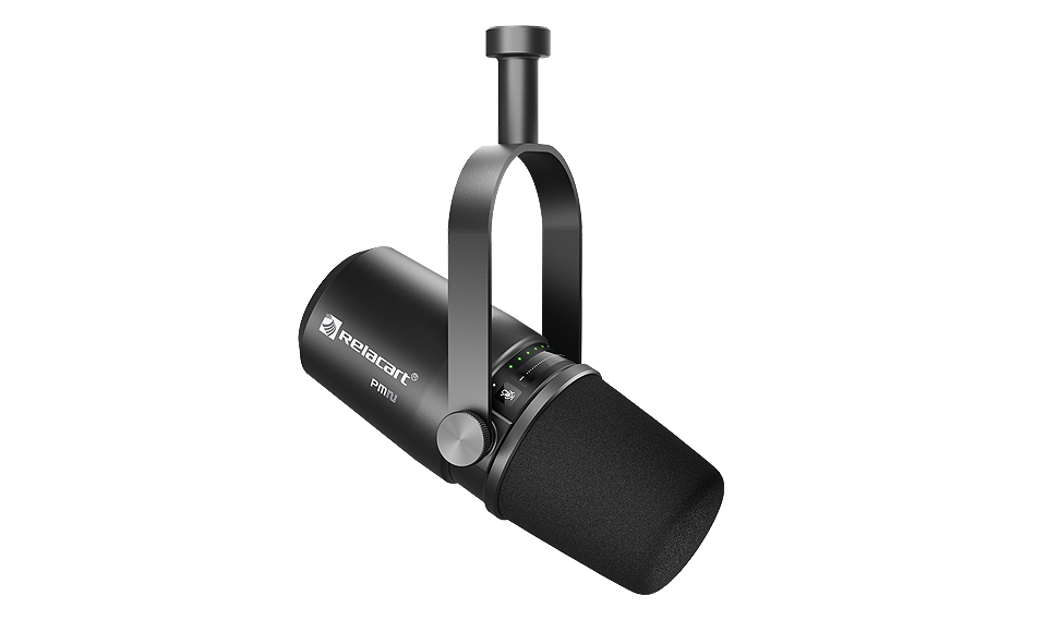 Micrófono cardioide dinámico para podcasting