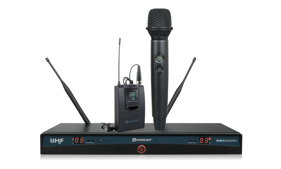 Sistema de micrófono inalámbrico de doble canal