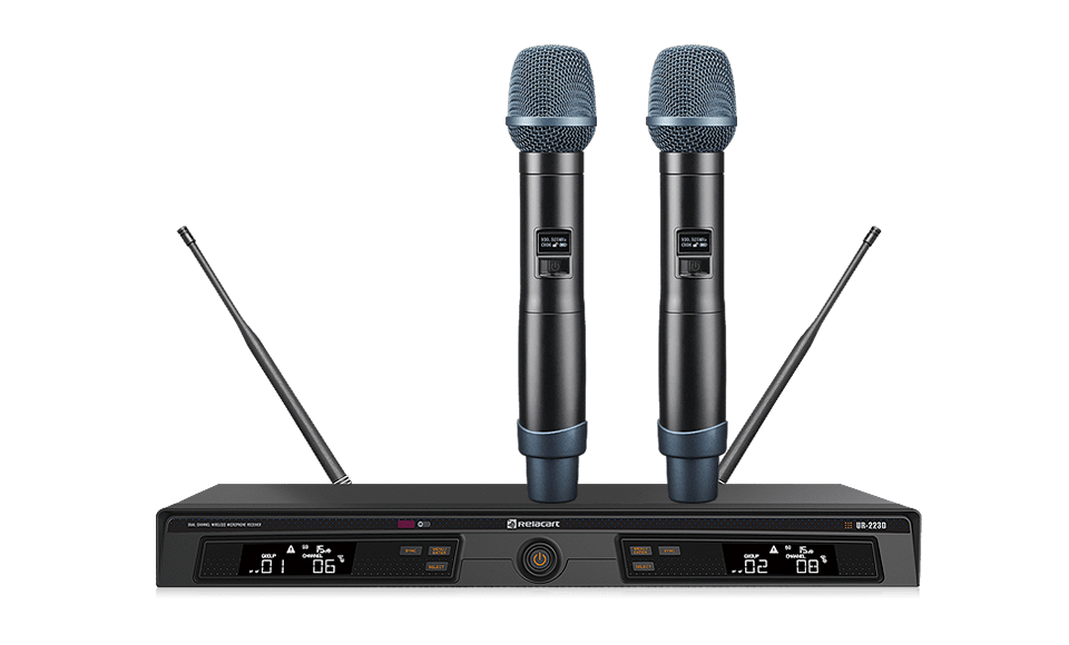 Sistema de micrófono inalámbrico True Diversity de doble canal