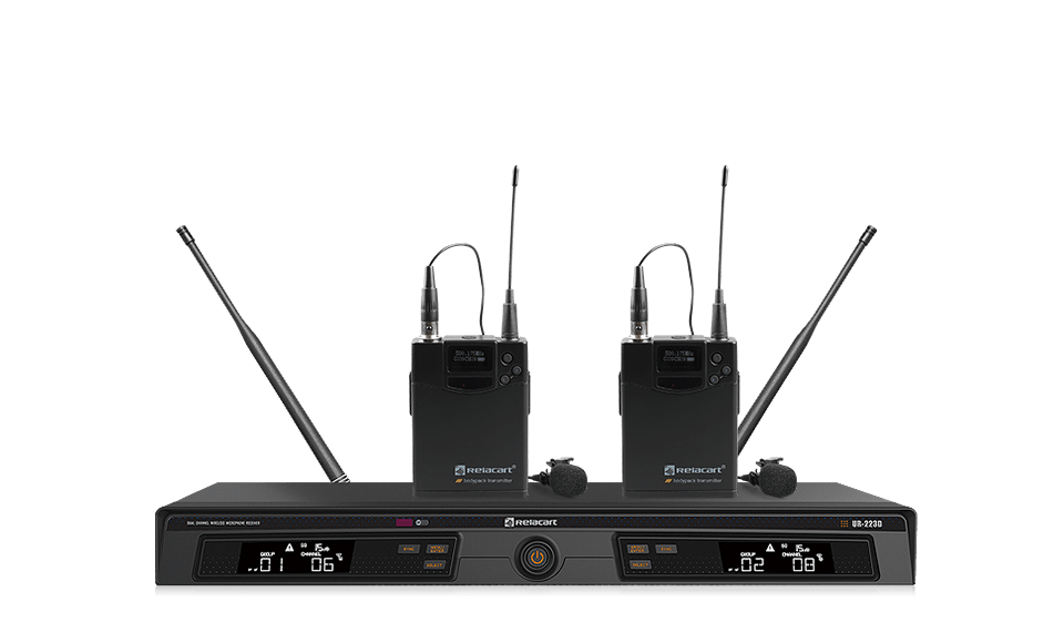 Sistema de micrófono inalámbrico True Diversity de doble canal