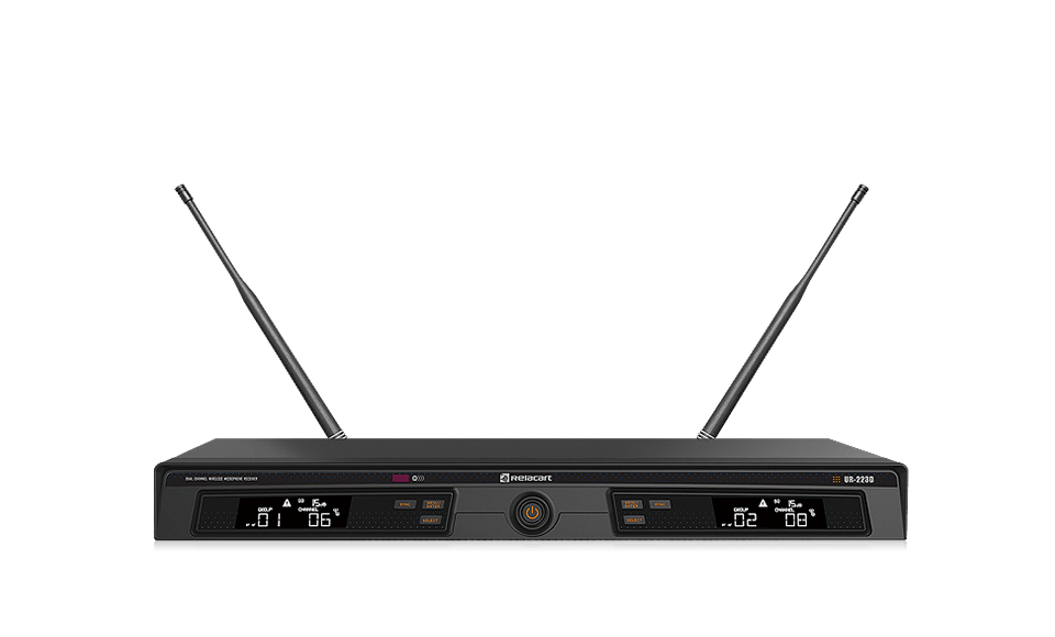 Sistema de micrófono inalámbrico True Diversity de doble canal