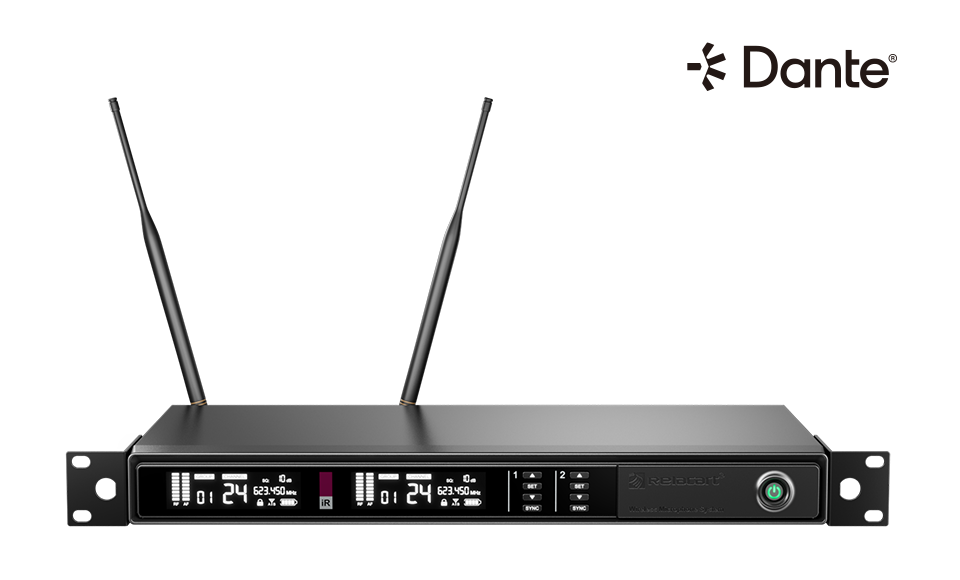 Sistema de micrófono inalámbrico de diversidad de doble canal
