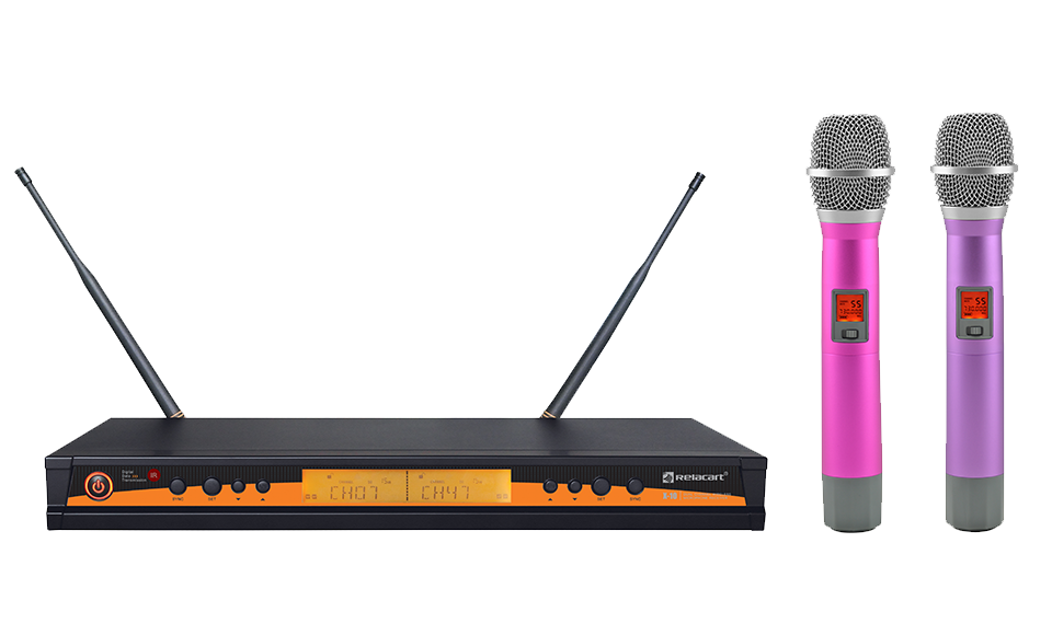 Sistema de micrófono inalámbrico UHF de doble canal