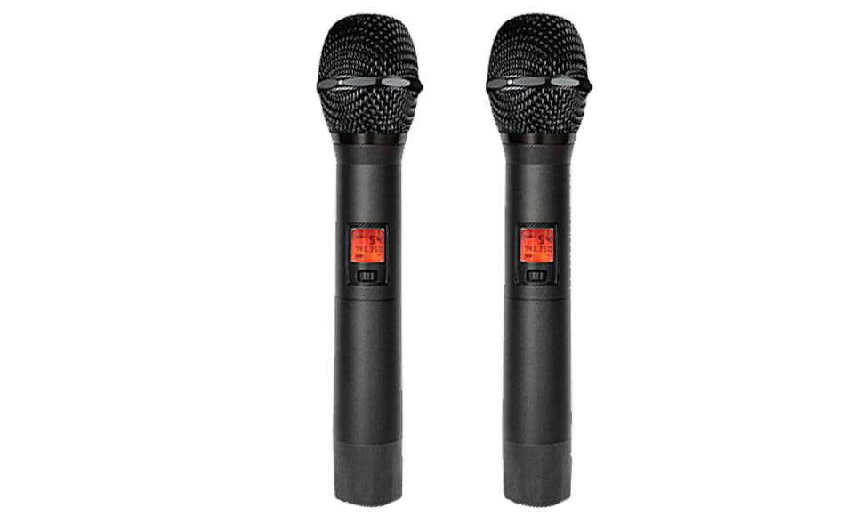 Sistema de micrófono inalámbrico UHF de doble canal