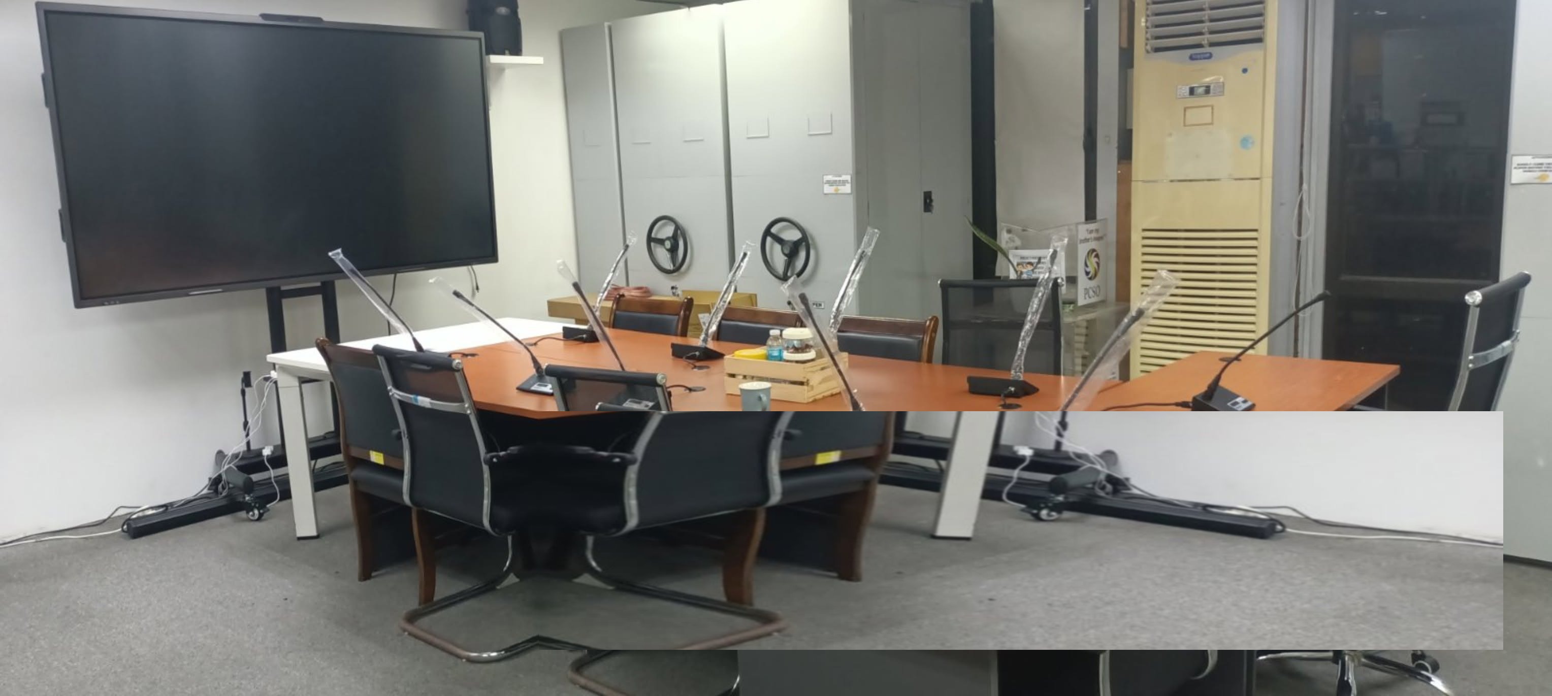 El sistema de discusión de conferencias con cable CS-302 de Relacart aporta orden y claridad a la Oficina Filipina de Loterías Benéficas