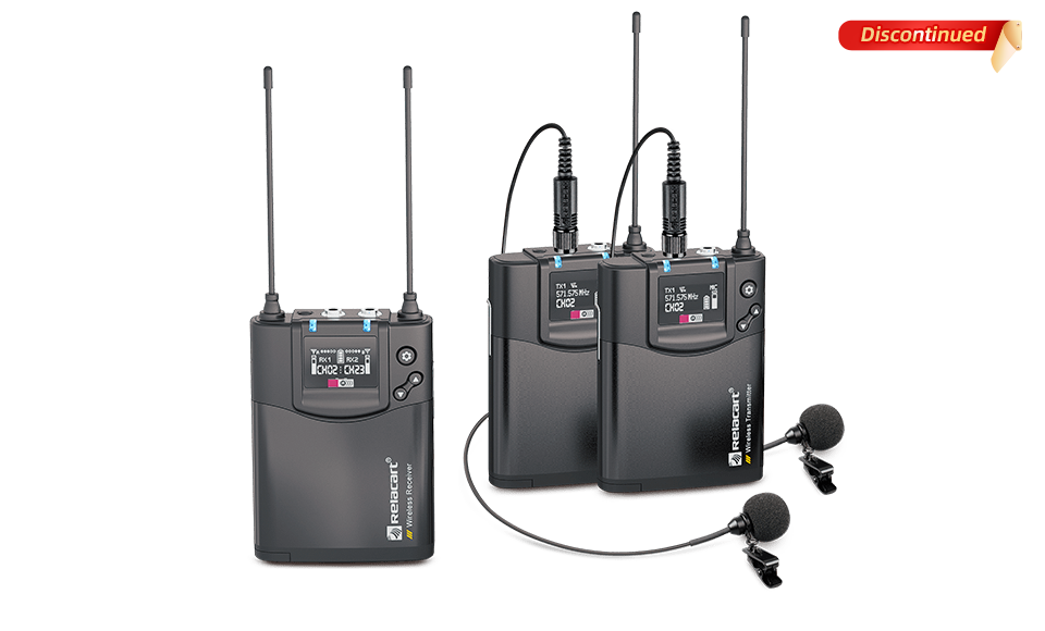 Sistema de micr&oacute;fono inal&aacute;mbrico de doble canal