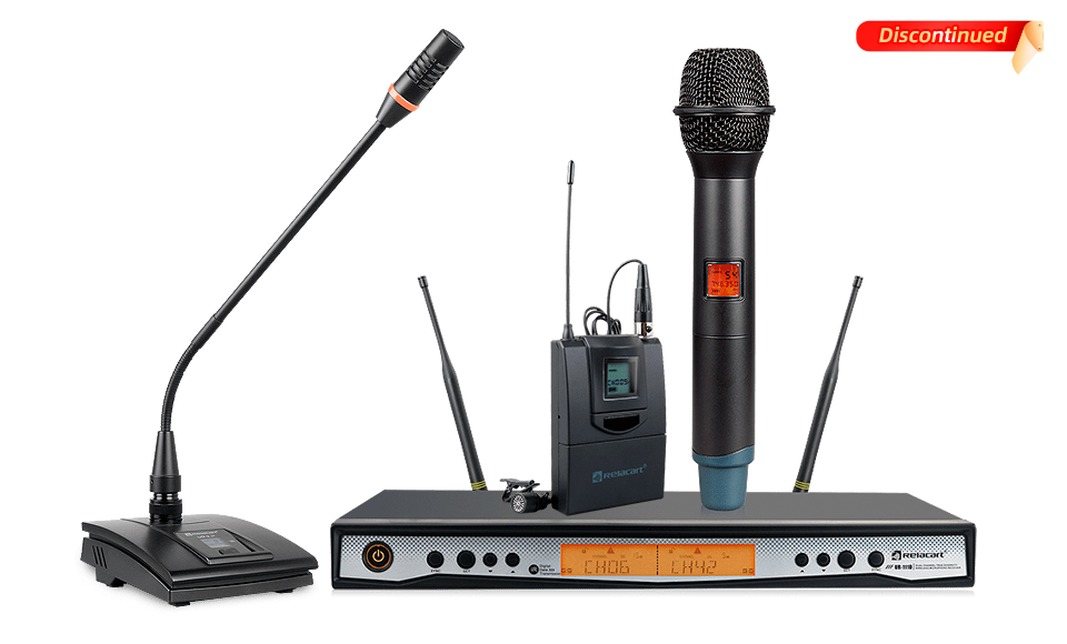 Sistema de micr&oacute;fono inal&aacute;mbrico de diversidad de doble canal