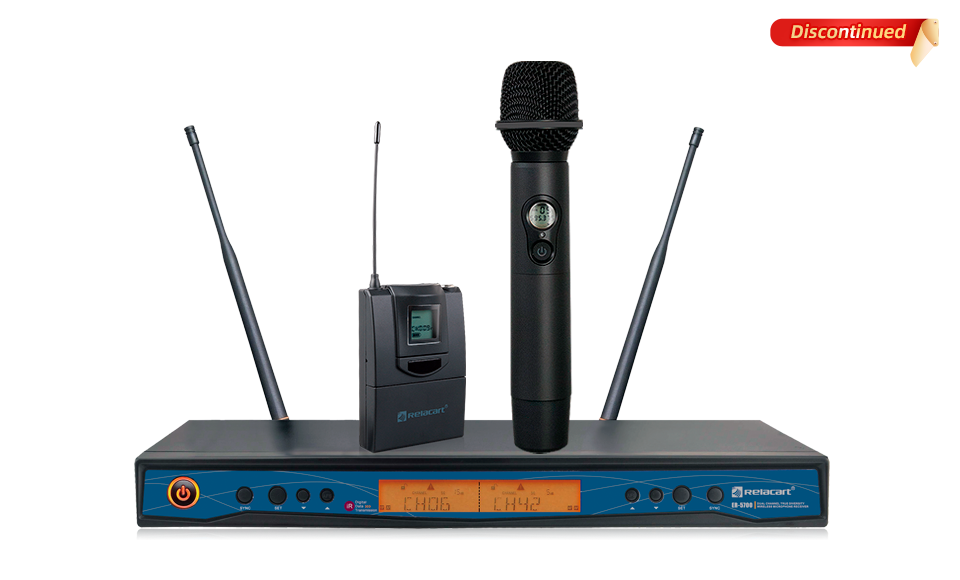 Sistema de micr&oacute;fono inal&aacute;mbrico de doble canal