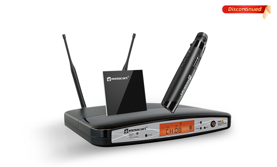 Sistema de micr&oacute;fono inal&aacute;mbrico de diversidad de antena monocanal UHF