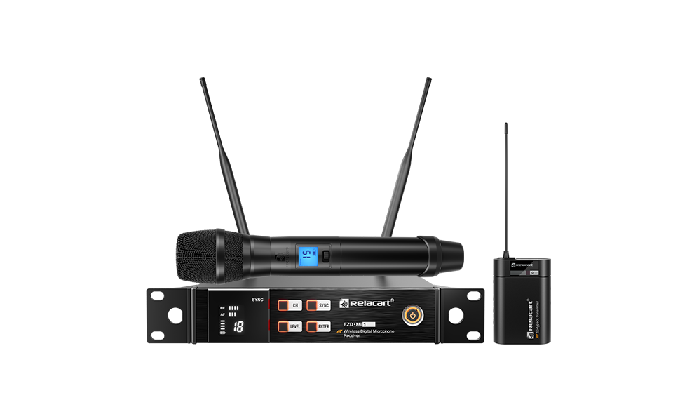 Sistema de micr&oacute;fono inal&aacute;mbrico digital UHF de un canal con True Diversity