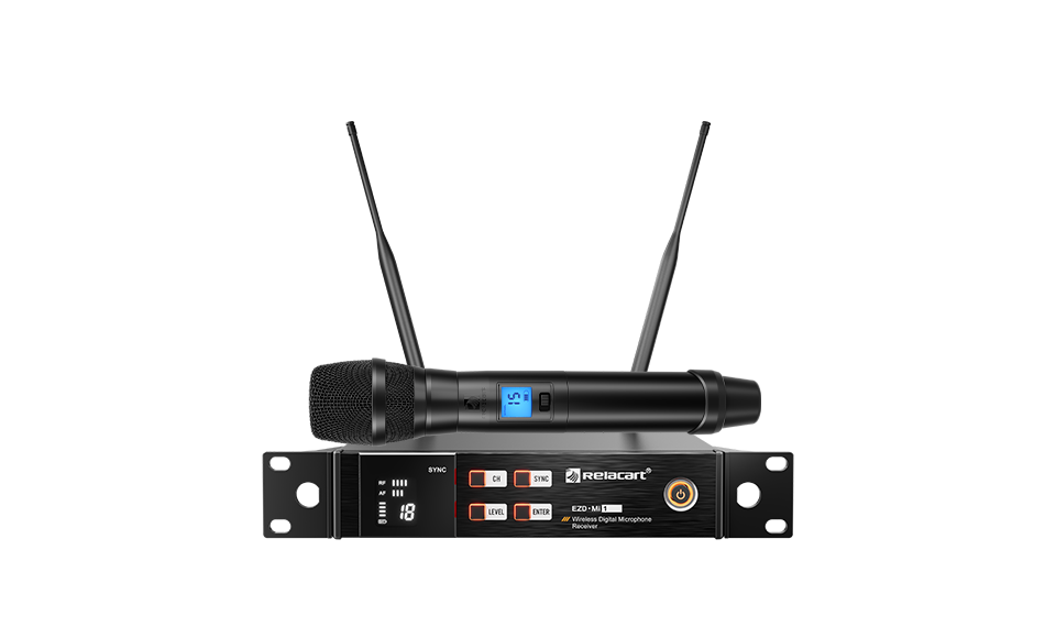 Sistema de micrófono inalámbrico digital UHF de un canal con True Diversity