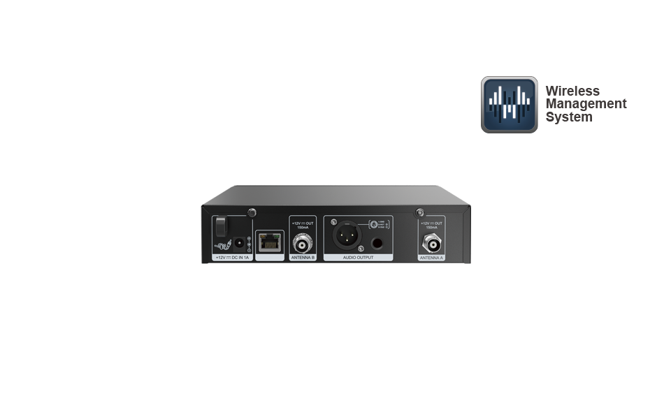 Sistema de micrófono inalámbrico digital UHF de un canal