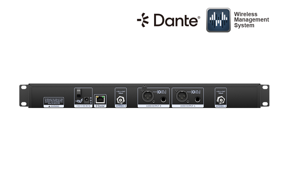 Sistema de micrófono inalámbrico digital UHF de doble canal