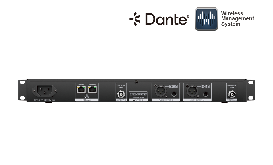 Sistema de micrófono inalámbrico digital UHF de doble canal